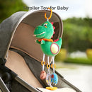 TUMAMA Baby Toys for 3 6 9 12 Months, Dinosaur Hanging Rattle Toys Crinkle Squeaky Sensory Toys with Mirror, Bell, Car Seat Stroller Mobile Toys for Boys, Girls Newborn Infant Toddler by TinyTreasures Baby Boutique