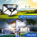 VINHMOR Solar Lights Outdoor 6 Pack, 100LED/3 Modes 270° Lighting Angle Motion Sensor Security Lights, IP65 Waterproof Wall Lights Solar Powered, Bright for Backyard Garden Fence Patio Front Door by GreenHaven Gardens