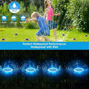 NFESOLAR Solar Outdoor Lights with 16 LEDs, Blue Color Bright Solar Ground Lights Outdoor, Waterproof Solar Pathway Lights for Pathway Garden Yard Lawn Walkway Driveway (8 Pack) by GreenHaven Gardens