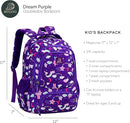 Girls Backpack - 17" Tall Large Elementary School Bag, Doubleday Collection, 24L Capacity, Dream Purple by TinyTreasures Baby Boutique