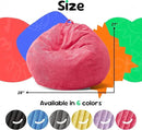 Hobestluk 2.5FT Bean Bag Chair Beanbags Small Bean Bag Chair with Filler Included Teardrop Bean Bag with Removable Cover for Bedroom Living Room (Small, Pink) by CozyNest Decor