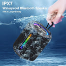 PoP voice Portable Wireless Bluetooth Speaker,40W(50W) Peak Stereo Sound Shower Speaker,IPX7 Waterproof Speaker with Deep Bass,RGB Light,Preset EQ,TWS,for Home/Camping/Gifts, BT5.3 Speaker,Up to 24H by TinyTreasures Baby Boutique