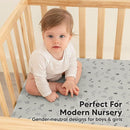 KeaBabies 2-Pack Muslin Crib Sheets for Boys, Girls - 100% Organic Cotton Fitted Baby Crib Mattress Sheet, Soft Breathable Standard Toddler Bed Cover Bedding Set, Neutral, Durable 52x28 (Woodland) by TinyTreasures Baby Boutique