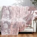 jinchan Boho 100% Cotton Muslin Queen Size 80x90 Inches Blanket Lightweight 4-Layer Quilted Soft Pink Multi Floral Throw Blanket Reversible Comfy Flower Rustic All Seasons Couch Bedroom Decor by CozyNest Decor