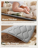 Blissful Diary Portable Baby Play Mats for Floor, Thick Cushioned Foldable Baby Crawling Mat for Indoor Outdoor, Non-Slip & Washable Kids Playmat for Tummy Time Activity, Earth Tones 43" X 43" by TinyTreasures Baby Boutique