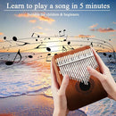 Kalimba 21 Keys Thumb Piano, Easy To Learn Portable Kalimba Thumb Piano With Beautiful Hard Packing Box, Gifts For Kids,Adult,Beginners,Professional by TinyTreasures Baby Boutique