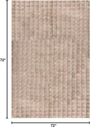 nuLOOM Jeni Checkered 6 Square Machine Washable Area Rug for Living Room Bedroom Dining Room Kitchen, Taupe by CozyNest Decor