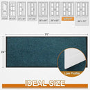 Mibao Front Door Mat, Dirt Trapper Welcome Mat for Outdoor Indoor, Non-Slip Waterproof Doormat, Durable Machine Washable Low Profile Entry Rug for Back Door Outside Patio Porch, 72" x 24", Blue by CozyNest Decor