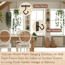 AJART Ceiling Hooks for Hanging Plants: Iron Plant Hanger for Wall Mount - 2 Pack/2.5 Inch Ceiling Hook for Indoor Use by GreenHaven Gardens