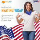 SunnyBay Microwave Heating Pad, Microwavable Heated Neck and Shoulder Wrap, Hands-Free Weighted Moist Hot or Cool Pack, Soft Fleece Cover and Flaxseed Filling, 26 Inch Length, SkyBlue by CozyNest Decor