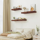 Heimlove Bathroom 12'' Deep Floating Shelves for Wall - Shelf Over Toilet Wall Mounted Farmhouse 24 inches,Wood Floating Shelves Decor & Storage Set of 1,Rustic Brown by CozyNest Decor