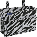 Surblue Caddy Hanging Organizer Bedside Storage Bag for Bunk and Hospital Beds, Zebra, Small by CozyNest Decor