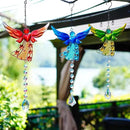 Set of 3 Guardian Angel Suncatchers, Crystal Angel Sun Catcher for Windows Hanging, Stained Glass Angel Ornament for Outdoor Christmas Decor by GreenHaven Gardens
