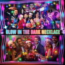 70 PCS Flashing Crystal Star Glow Necklaces Bulk Light up Party Favors, LED Glow in The Dark for Kids Adults Birthday Glow Party Rave Halloween Goodie Bags Filler by TinyTreasures Baby Boutique
