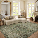 6x9 Area Rugs for Living Room: Washable Bedroom Rug Boho Vintage Rugs Stain Resistant Non Slip Low Pile Soft Lightweight Carpet for Kitchen Dining Room Farmhouse Nursery Kids Room by TinyTreasures Baby Boutique