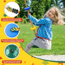 Tree Swing Climbing Rainbow Rope, Heavy Duty Swing Disc Seat Replacement for Kids with Hanging Strap and Platform Carabiners Indoor/Outdoor Playground Accessories (Green) by TinyTreasures Baby Boutique
