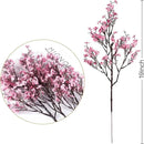 Sggvecsy 15 Pcs Babys Breath Artificial Flowers Gypsophila Bouquets Bulk Real Touch Fake Silk Flowers for Home Wedding DIY Floral Arrangement Kitchen Table Centerpiece Festival Decoration (Pink) by CozyNest Decor