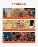 VEVOR 6PCS Manure Fork Replacement Head, 18 Angled Tines Horse Manure Fork Head, Durable Plastic Pitchfork Heads, Horse Mulch Rake for Picking up Stable Stall Muck Grass Hay Cleaning Farm Work by GreenHaven Gardens