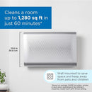 Medify MA-35 Air Purifier with True HEPA H13 Filter | 1,280 ft² Coverage in 1hr for Allergens, Smoke, Wildfires, Odors, Pollen, Pet Dander | Removal to 0.1 Microns | Silver, 1-Pack by TinyTreasures Baby Boutique
