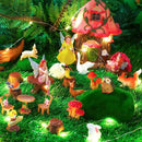 Soaoo Fairy House Garden Figurines Kit Spring Garden Decor Easter Basket Decoration Spring Decoration Outdoor Wildflower Butterfly Fairy Mushroom Party Supplies Micro Landscape Ornaments by GreenHaven Gardens