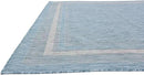 Unique Loom Outdoor Border Collection Area Rug - Soft Border (8' x 11' 4" Rectangle, Aquamarine/ Ivory) by GreenHaven Gardens