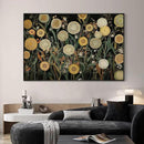 SIGNWIN 46"x72" Extra Large Framed Wall Art Whimsical Dandelion Field in Yellow and Green, Playful Botanical Print for Home Living Room Bedroom Decor (Frame Assembly Required) by CozyNest Decor