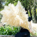 40" 33PCS Dried Pampas Grass Decor Tall,Large Natural Beige pompas Grass Tall Pampas Grass for Floor Vase,Wedding,Party,Farmhouse,Boho Home Decor,and Creating a Bohemian Ambiance by CozyNest Decor