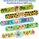 Skillmatics Craft Activity - Snap Bandz, Animals, DIY Jewelry Art & Craft Activity, Mess-Free, Creative Kit, 8 Bands (8.6"), Gifts for Boys & Girls Ages 4, 5, 6, 7, 8, 9, 10 by TinyTreasures Baby Boutique