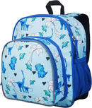 Wildkin JumpOff Jo 12-inch Kids Backpack – Lightweight, Durable Toddler Bag - Blue Dino by TinyTreasures Baby Boutique
