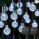Brightown 2-Pack 120 LED 72 FT Solar String Lights Outdoor, Crystal Globe Lights with 8 Lighting Modes, Waterproof Solar Powered Patio Lights for Garden Yard Porch Wedding Party Decor (Pure White) by GreenHaven Gardens