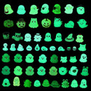 58 Pcs Halloween Luminous Mini Figures Glow in Dark Tiny Resin Figures Set Fairy House Diorama Accessories Halloween Pumpkin Ghost Skull Ornament for Garden Dollhouse Craft DIY (Wizard) by GreenHaven Gardens