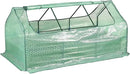 Aoodor 6 x 3 x 1 ft Raised Garden Bed with Mini Greenhouse Kit, Metal Planter Box with 2 Roll-Up Zipper Doors for Vegetables, Herbs, and Flowers by GreenHaven Gardens