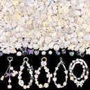 Assorted 170-230PCS White Acrylic Beads for Bracelet Making, Flower Bow Butterfly Candy GummyBear Aesthetic Bracelet Charms,Cute Beads for Jewelry Making DIY Necklace Keychain Phone Charm by TinyTreasures Baby Boutique