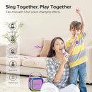 Contixo KS1A Kids Mini Karaoke Machine with LED Lights, 7–10H Playback, Dual Wireless Mics, Magic Voice Effects, Bluetooth Speaker for Children, Portable Singing Toy Gift for Boys & Girls, Purple by TinyTreasures Baby Boutique
