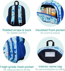 Wildkin JumpOff Jo 12-inch Kids Backpack – Lightweight, Durable Toddler Bag - Blue Dino by TinyTreasures Baby Boutique
