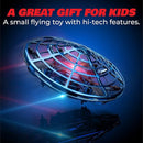 Force1 Scoot Hand Operated Drone for Kids or Adults - Hands Free Motion Sensor Mini Drones, Easy LED Indoor Rechargeable UFO Toy Flying Orb Ball Drone Toys for Boys and Girls (Blue) by TinyTreasures Baby Boutique
