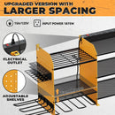 Upgrade Large Power Tool Organizer Wall Mount with Charging Station Tool Storage Rack with 6.5FT Power Strip 10 Drill Holder and Storage Rack for Garage Organization by GreenHaven Gardens