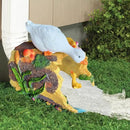 Elenon Goose Decorative Gutter Downspout Extension Statue, Duck Gutter Guardian Rain Downspout Extender, Garden Splash Block Outdoor Sculpture for 3" × 4" Down Spouts Decor by GreenHaven Gardens