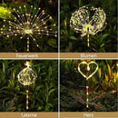 4 Pack Solar Firework Lights 150 LED Create Magical Nights, Waterproof Starburst Fairy Lights for Garden Yard Patio Christmas Romantic Wedding Party Decor(Warm White) by GreenHaven Gardens