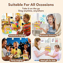 Karaoke Machine for Kids, Portable Mini Karaoke Machine with 2 Wireless Microphones, 4 5 6 7 8 9 10 Years Old Girl Boy Easter Christmas Birthday Gift Tiger Speaker Toys by TinyTreasures Baby Boutique
