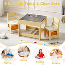 Kids Table and Chair Set, 3 in 1 Wooden Activity Table with Detachable Tabletop, Toddler Table and Chair Set with Storage Drawer, Kids Play Table for Children Art, Craft, Eating, Learning by CozyNest Decor