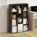 Furinno Luder 11-Cube Open Shelf Bookcase, Bookshelf, Amber Pine by TinyTreasures Baby Boutique