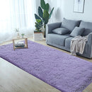 2x6 Runner Rug for Bedroom: Fluffy Shag Soft Washable Rugs Small Fuzzy Plush Indoor Carpet for Hallway Bedside Dorm Kids Girls Boys Room (Purple, 2'x6') by TinyTreasures Baby Boutique