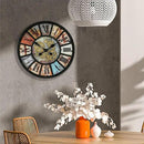 Unique Moving Gear Extra Large Wall Clock 21"-Battery Powered. Retro Industrial Steampunk Country Farmhouse Decor for Living Room, Kitchen,Bars, Restaurants, cafes, Offices(Black- 21") by CozyNest Decor