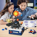 Solar System Building Sets with Light - Rotatable Space Exploration Building Toys with 9 Planets & Rocket Sets Science Astronomy Educational Gifts for Boys Girls Age 6+ Years Old Kids(775 PCS) by TinyTreasures Baby Boutique