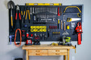 WallPeg Pegboard Panels Garage Organization - 12 ea (24"x16") Black Peg Board Panel Set - (PB-1-B) Tool Organizer, Crafts, Shop, Home, Office, Wall Storage Kit by GreenHaven Gardens