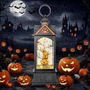 Halloween Snow Globe Lantern, Spooky Ghost Halloween Decor, Plug-in & Battery Operated Snow Globes for Halloween Decorations Indoor by CozyNest Decor