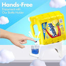 TidyFriend Laundry Detergent Dispenser with Tray & Strap, Laundry Soap Dispenser with Non-Slip Rubber Feet for Washing Room Organization, Easy Pour (White) by CozyNest Decor