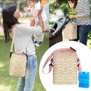 Breastmilk Cooler Bag with Ice Pack Fits 4 Baby Bottles Up to 9 Ounce Insulated Baby Bottle Bag Breast Milk Cooler on The Go with Strap Baby Bottle Cooler Bag for Nursing Mom Daycare or Travel by TinyTreasures Baby Boutique