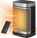 Dreo Space Heater, 1500W Portable Electric Heaters for Indoor Use, PTC Ceramic Heater for Office with Remote, Thermostat, 70°Oscillation, 12H Timer, 5 Modes, Safe Quiet Room Heater for Bedroom by CozyNest Decor
